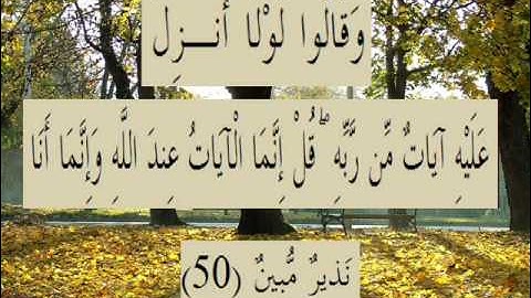 القران الكريم سورة العنكبوت الأية 50.wmv