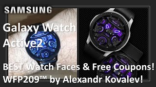 Samsung Galaxy Watch Active 2 BEST Watch Faces: WFP209 PLASMA™️ by Alexandr Kovalev