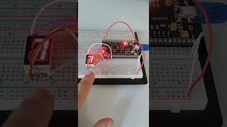common cathode seven segment display using an LPC2129