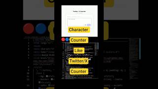 Day #4 Twitter/X Counter || Character Counter || HTML CSS Tutorial #webdevelopment