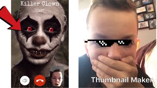 Video call a killer clown screenshot 2