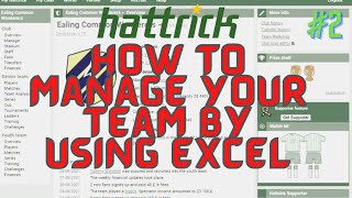 HOW TO MANAGE YOUR TEAM USING EXCEL? #2 | HATTRICK GAME | FOOTBALL MANAGER screenshot 4