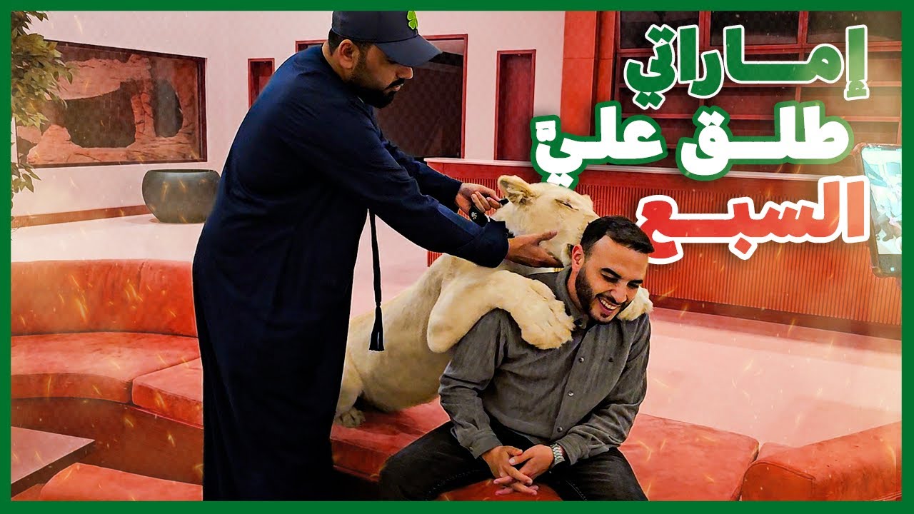 طلق عليا سبع😱ملك الوحوش يستقبل فيسبوكي حر في الإمارات