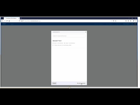 How to Create an Assessment in CloudScape