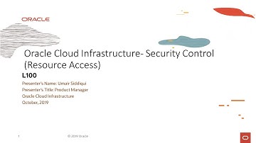 Security Overview - Level 100 - Part 6 - Security Control Resource Access