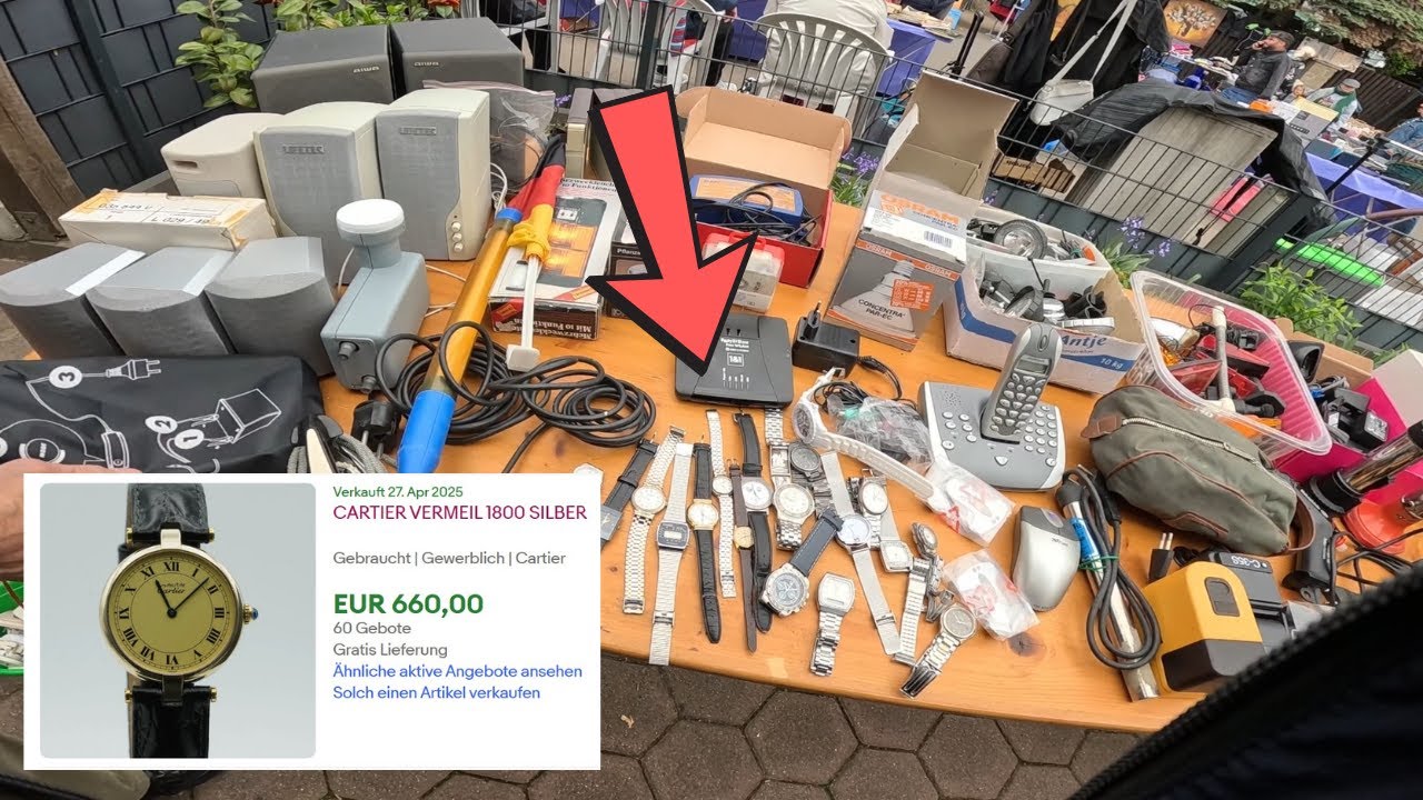 FAKE oder Fund des Jahres?! Cartier für 5 € 🤯#flohmarkt