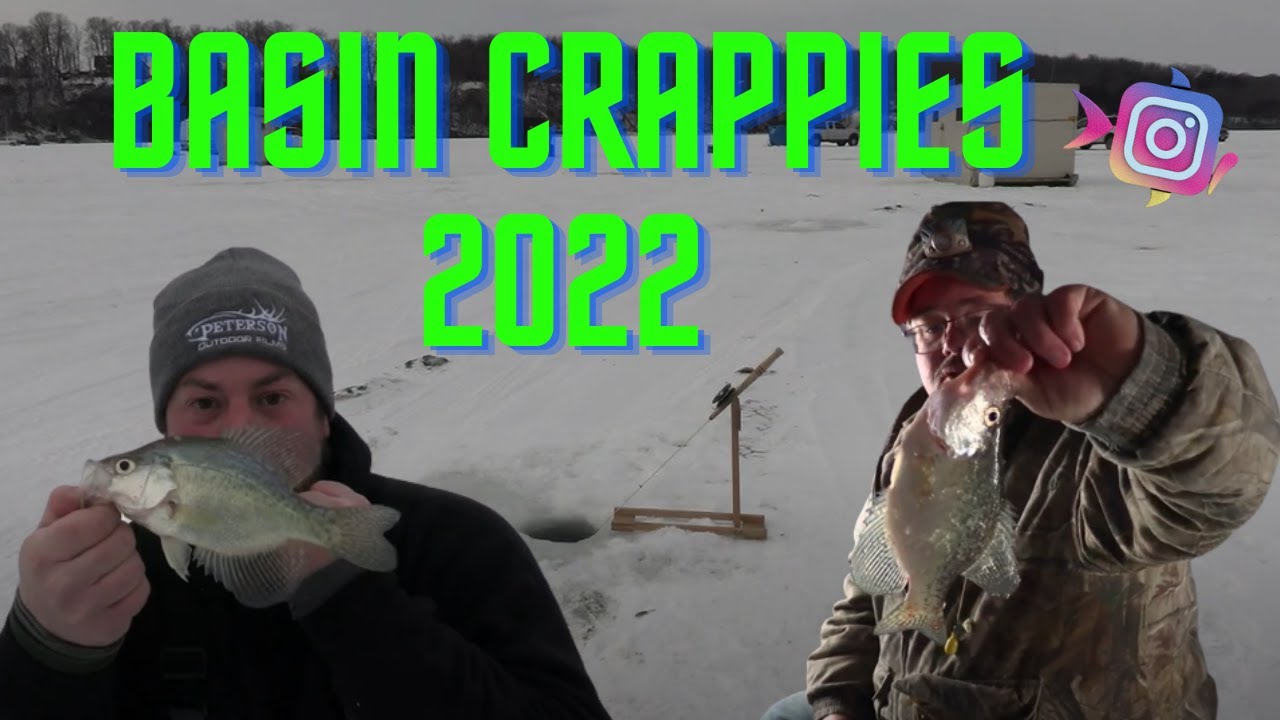 Ice Fishing Deep basin Crappies Fishing Deep Water Crappies With Tip