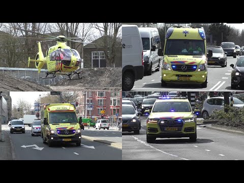 [Luchthoorn!] (Compilatie) Verschillende ambulances en het MMT met spoed in Rotterdam en Sliedrecht!