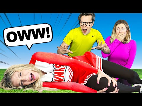 I GOT INJURED DOING ACROBAT DARE! (bad idea) | Rebecca Zamolo