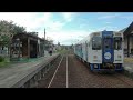 【全区間貸切4K前面展望】由利高原鉄道鳥海山ろく線　早朝の羽後本荘→矢島【静寂な車…