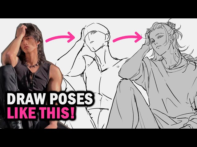 How to Sketch✏️ Drawing Anime Poses [Clip Studio Paint 2024] class=