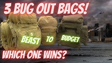 3 Bug Out-tassen: budget vs. middenklasse vs. premium
