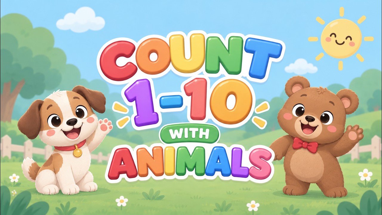 🐵 Learn to Count 1–10 with Animals for Preschoolers | Toddlers ...
