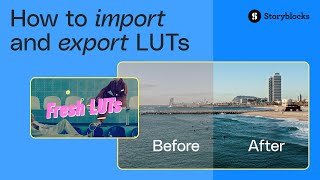 How to import and export DaVinci Resolve LUTs (Tutorial) @Storyblocks