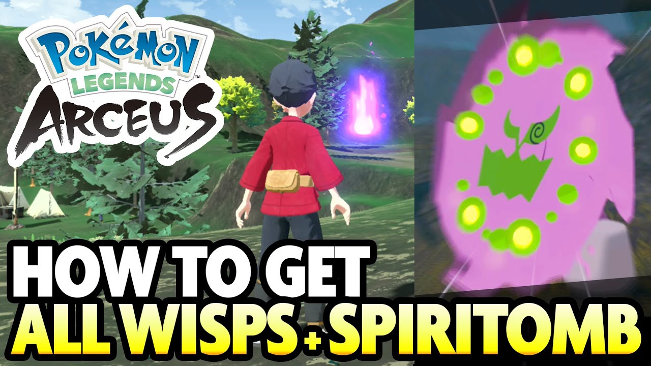 Pokémon Legends: Arceus Spiritomb Wisp locations guide