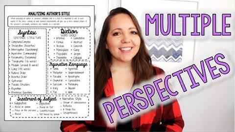 Writing in Multiple Perspectives (Developing Voice)