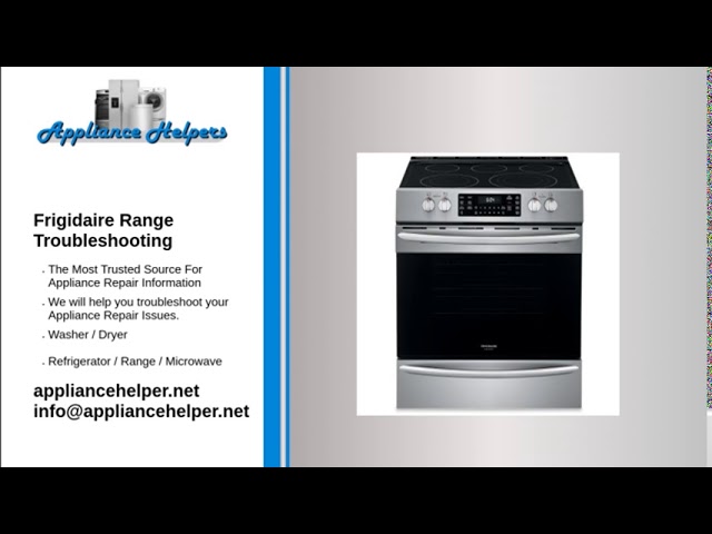 Frigidaire Electric Range Troubleshooting: Quick Fix Guide