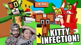 El Gato Malo Zombie me Atrapa | Roblox Kitty Infection Mode | Juegos Karim Juega