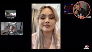 KSI Reacts To KAI CENAT Hitting On TALIA MAR (Miniminter GF)