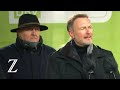 Christian lindner spricht beim bauernprotest in berlin