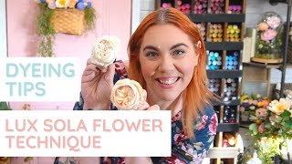 How to dip dye sola wood flowers | dyeing tips for curled wood flowers