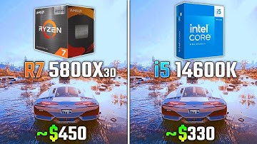RYZEN 7 5800X3D vs INTEL i5-14600K | Test in 6 Games