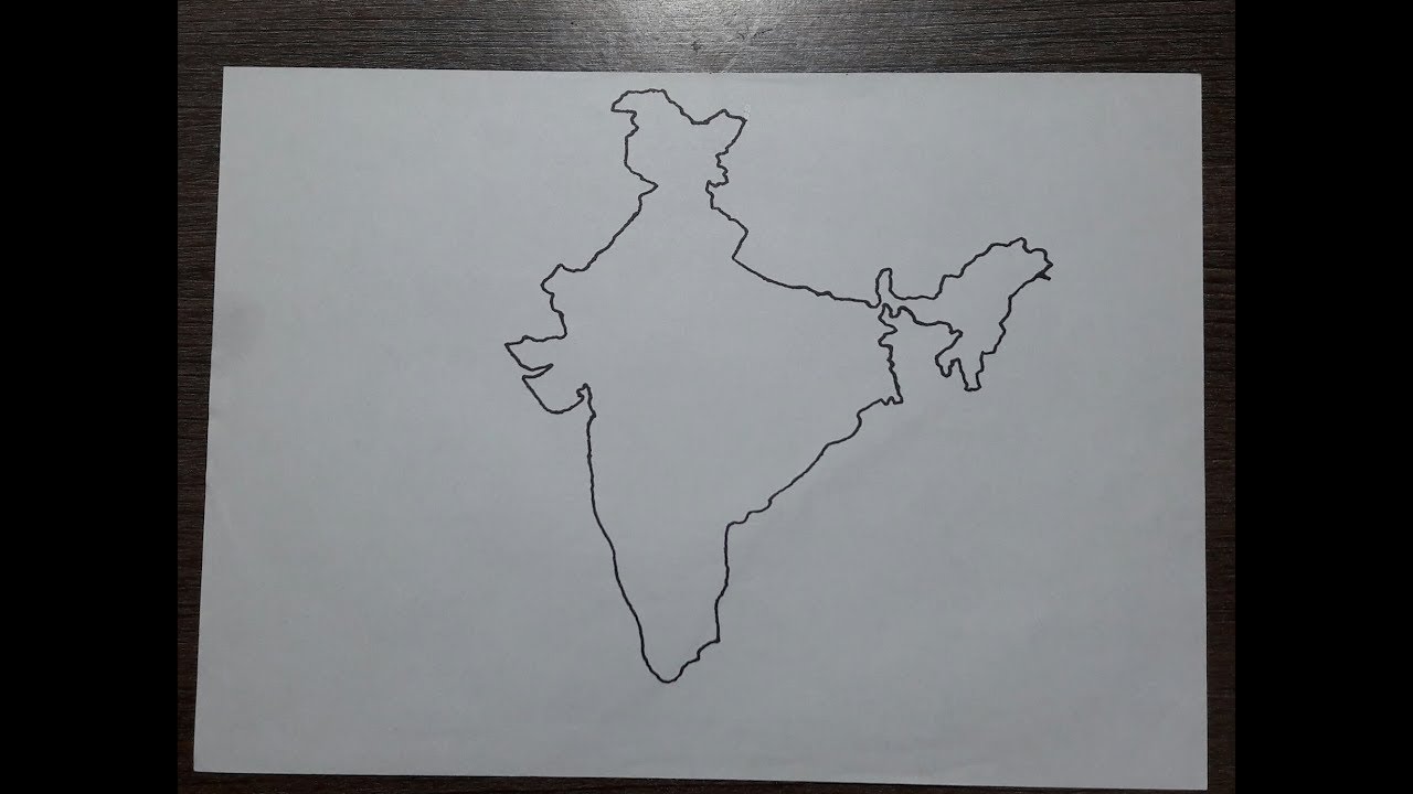 doodle freehand drawing of india map. 17392150 PNG