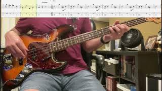 Tequila by The Champs Isolated Bass Cover with Tab