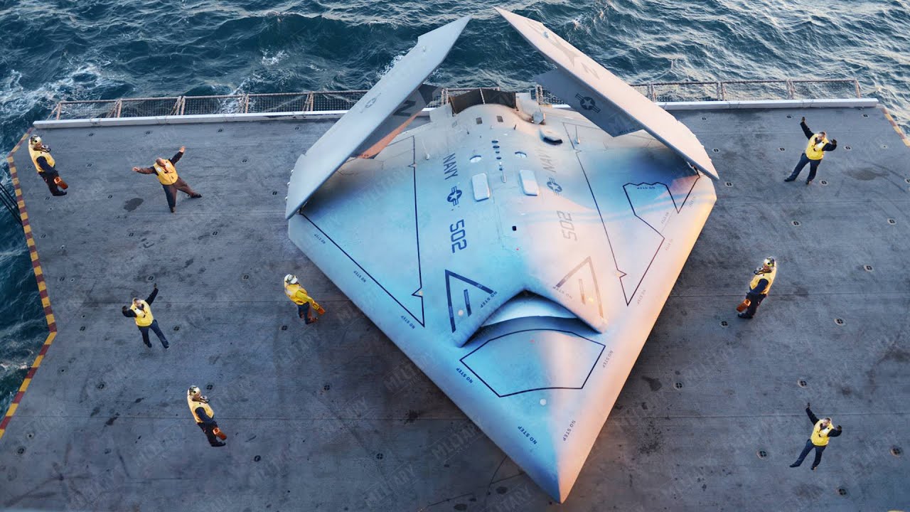 ⁣Meet the X-47B: America's $1.5 Billion Stealth Drone