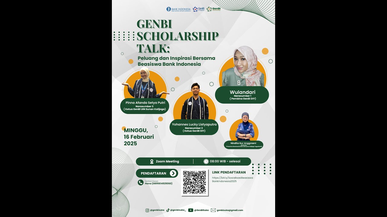 #G'TALK | Sosialisasi Beasiswa Bank Indonesia GenBI Suka