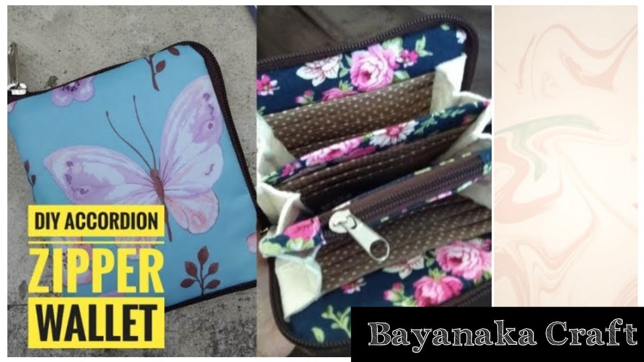 DIY ACCORDION ZIPPER WALLET // MEMBUAT DOMPET SEKAT RETSLETING