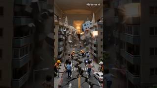 Miniature world earthquake moment #cinematic #tinyworld #miniature #cinematic