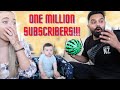 HITTING ONE MILLION SUBSCRIBERS LIVE REACTION 🥳 | Celebration Vlog