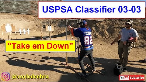 USPSA Classifier CM  03-03 "Take em Down" - CZ Shadow 2 83% A Class