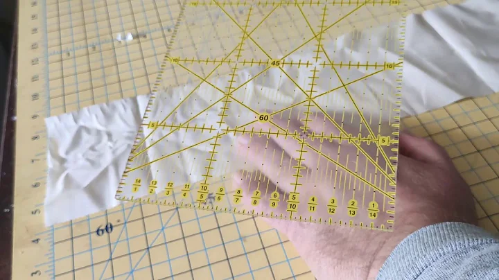 Using 45/60° marks on rulers and cutting mats