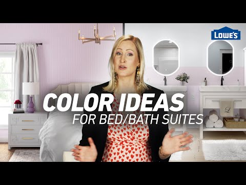 4 Bold Color Combos for Bed + Bath Suites /// Lowe's Design Basics