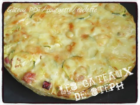 gâteau-pomme-de-terre/courgette/raclette