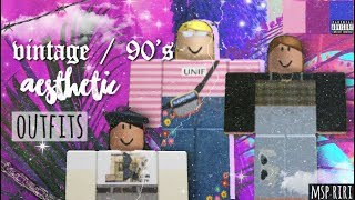 Aesthetic Roblox Outfits Vintage 90 S Themed Youtube - roblox vintage outfits