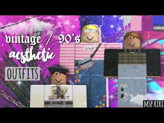 Aesthetic Roblox Outfits Vintage 90 S Themed Youtube - aesthetic boy clothes roblox template