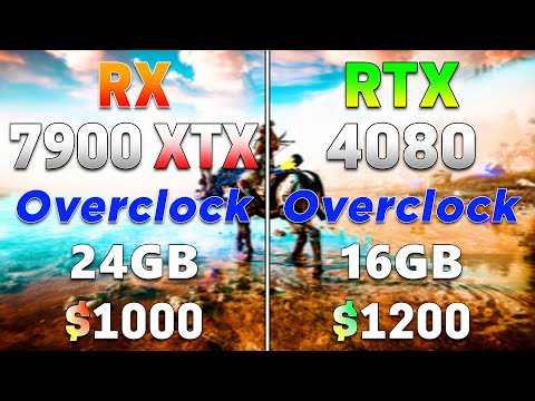 RX 7900 XTX 24GB @Overclock vs RTX 4080 16GB @Overclock | PC Gameplay Tested