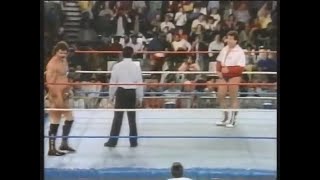 Ken Patera vs Ravishing Rick Rude   Wrestling Spotlight Nov 26th, 1988