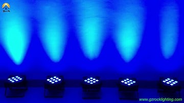 How to make 9 leds uplighting work by wierless dmx transmitter on DMX controller