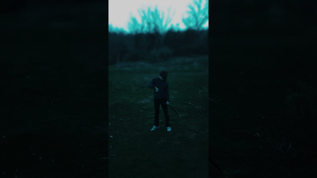 katana slices water balloon