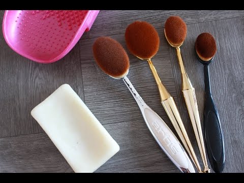 HOW I WASH & DRY OVAL MAKEUP BRUSHES 