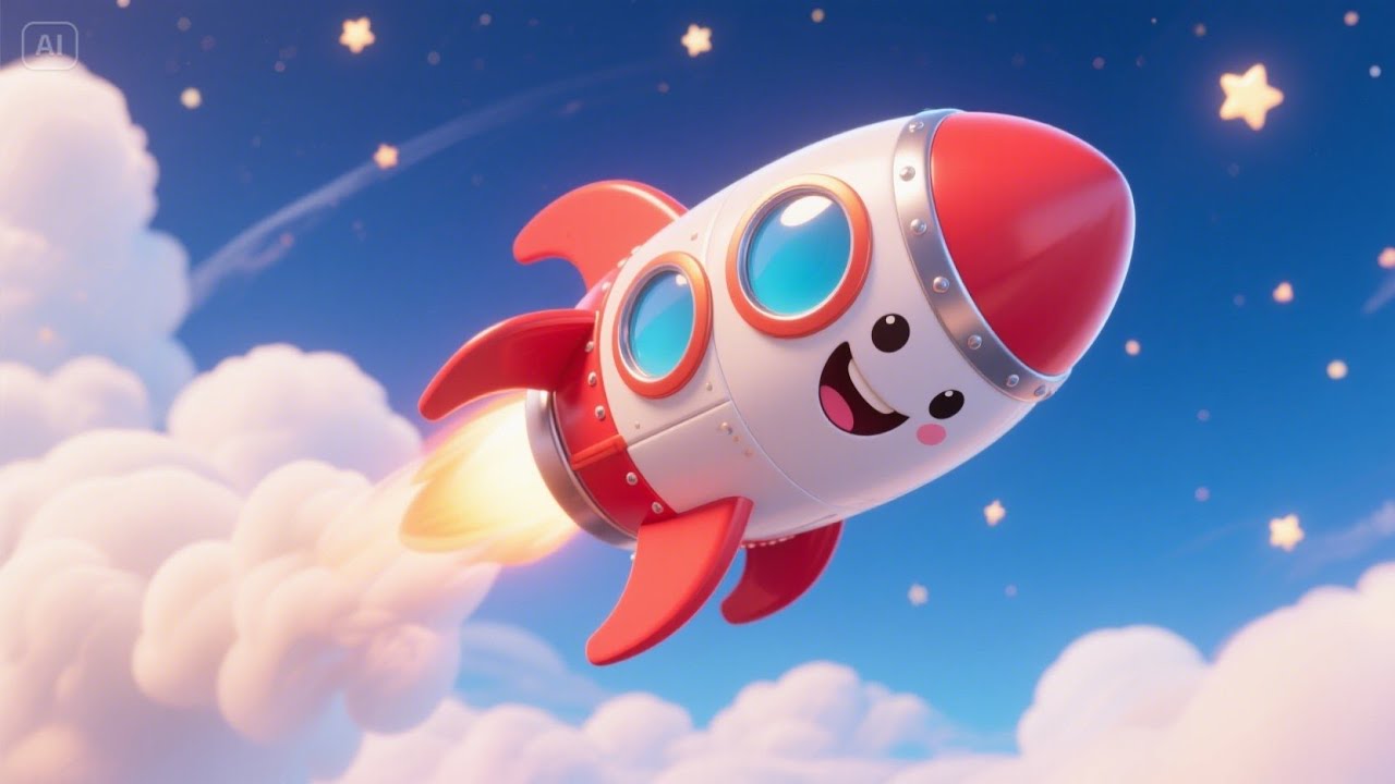 I’m a Little Rocketship | Fun Nursery Rhyme | Educational Kids Songs ...