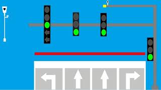 Traffic Light Animation With Red Light Camera