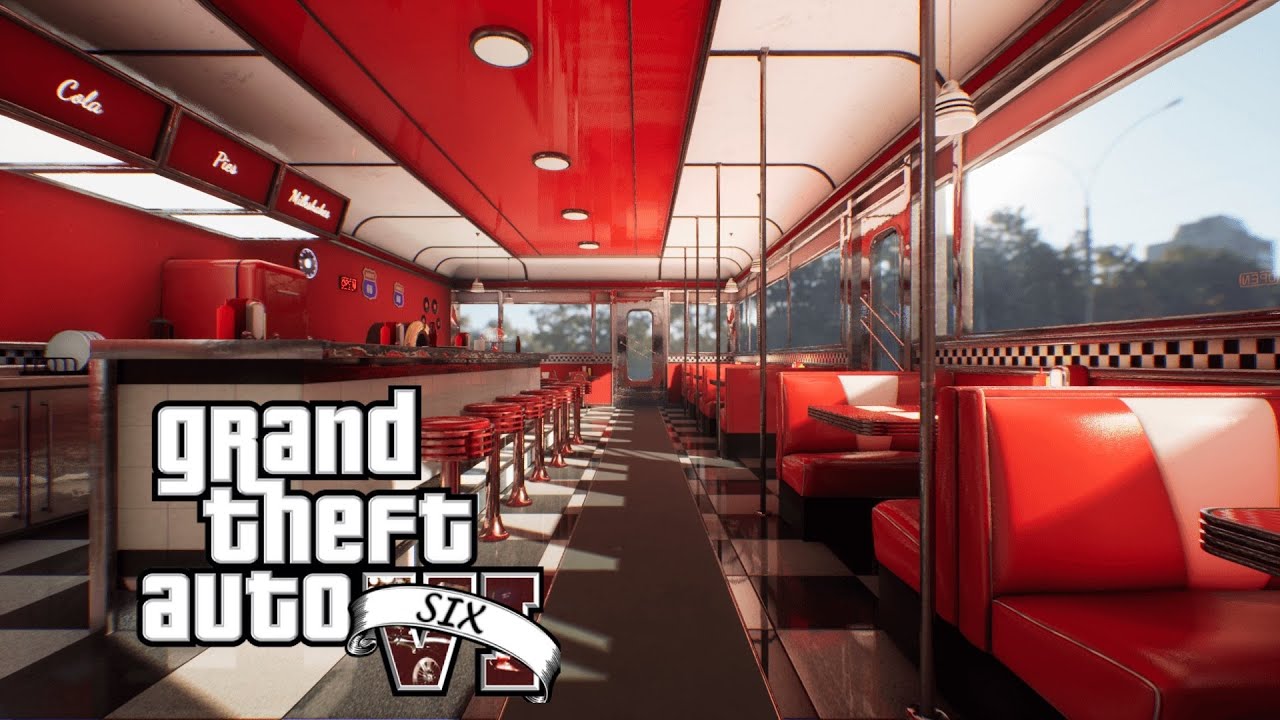 WG on X: Not sure how legit this GTA 6 leaked video is, but it definitely  looks like early alpha gameplay. Kinda reminds me of the diner scene from  Pulp Fiction.  /