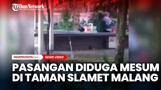Viral, Video Pasangan Diduga Mesum di Taman Slamet Kota Malang, Pemkot Bakal Pasang CCTV