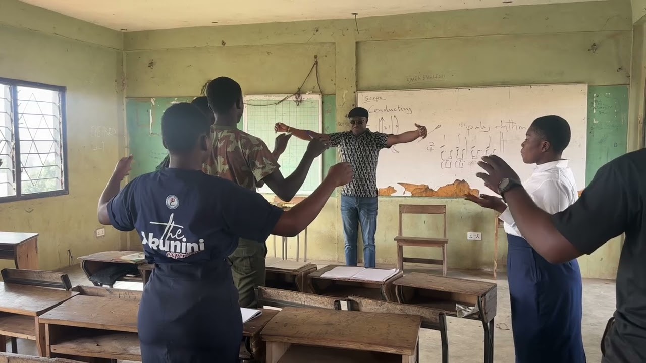 Teaching about conducting a Band 