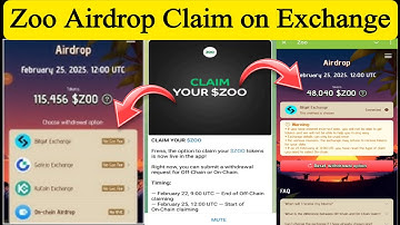 Zoo Airdrop Claim on Bitget , Gate io , Kucoin Exchange | Zoo Airdrop New Update | Zoo Token Price